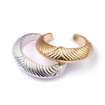 Wholesale ribbed Metal Cuff Bracelet D
