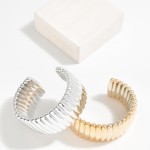 Wholesale ribbed Metal Cuff Bracelet D