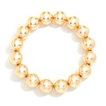 Wholesale metal Beaded Stretch Bracelet D