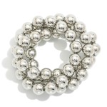 Wholesale set Three Metal Beaded Bracelets D