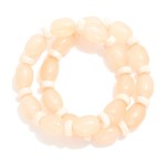 Wholesale set Two Glass Pebble Stretch Bracelets D