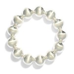 Wholesale brushed Metal Beaded Bracelet D