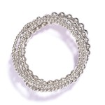 Wholesale set Five Metal Beaded Stretch Bracelets L