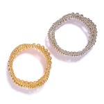 Wholesale set Five Metal Beaded Stretch Bracelets L
