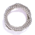 Wholesale set Seven Metal Beaded Stretch Bracelets D