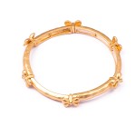 Wholesale hammered Metal Stretch Bracelet Bow Details D