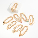 Wholesale set Three Metal Beaded Stretch Bracelets Enamel Plus Crosses D