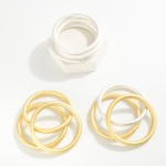 Wholesale set Three Matte Metal Bangle Bracelets D