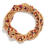 Wholesale set Nine Petite Bead Game Day Stretch Bracelets D