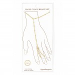 Wholesale chain Link Hand Chain Bracelet Glass Crystal Metal Bead Stations Gold