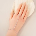 Wholesale paper Clip Chain Link Hand Chain Bracelet Gold Dipped D