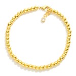 Wholesale metal Beaded Bracelet Gold Dipped L Extender L
