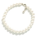 Wholesale pearl Beaded Bracelet Gold Dipped L Extender L