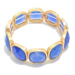 Wholesale metal Stretch Bangle Bracelet Glass Crystal Accent D