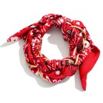 Wholesale chain Link Woven Bandana Bracelet D
