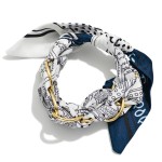 Wholesale chain Link Woven Bandana Bracelet D