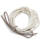 Wholesale set Rhinestone Beaded Stretch Bracelets Vegan Leather Bow Detail D