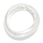 Wholesale wavy Metal Hinged Bangle Bracelet