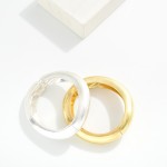 Wholesale wavy Metal Hinged Bangle Bracelet