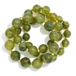 Wholesale set Three Chunky Marbled Acetate Bead Beaded Stretch Bracelets D