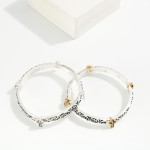 Wholesale metal Filigree Bangle Stretch Bracelet Cross Details D