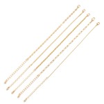Wholesale set Five Chain Link Bracelets D Extender L