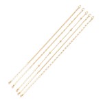 Wholesale set Five Chain Link Bracelets D Extender L