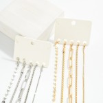 Wholesale set Five Chain Link Bracelets D Extender L