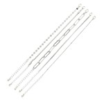 Wholesale set Five Chain Link Bracelets D Extender L