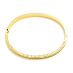 Wholesale metal Hinged Bangle Bracelet Engraved Details Stainless Steel Water Re