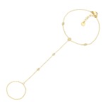 Wholesale chain Link Hand Chain Rhinestone Geometric Stations D Extender L