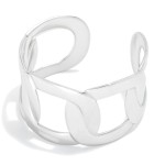 Wholesale linked Squared Metal Cuff Bracelet D