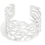 Wholesale metal Coral Cuff Bracelet Stainless Steel Water Resistant D