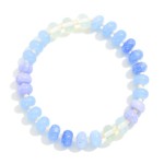 Wholesale candy Stone Beaded Stretch Bracelet D