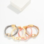 Wholesale layered Rope Magnetic Bracelet D