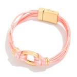 Wholesale layered Rope Magnetic Bracelet D