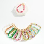 Wholesale beaded Stretch Bracelet Candy Beads Lobster Clasp D