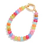 Wholesale beaded Stretch Bracelet Candy Beads Lobster Clasp D