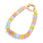 Wholesale beaded Stretch Bracelet Candy Beads Lobster Clasp D