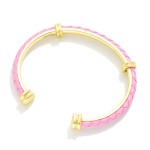 Wholesale braided Leather Bangle Cuff Bracelet D