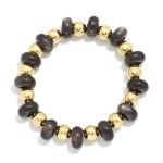 Wholesale acetate Metal Bead Beaded Bracelet D