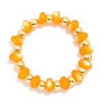 Wholesale acetate Metal Bead Beaded Bracelet D