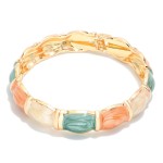Wholesale marbled Enamel Bangle Hinged Bracelet D