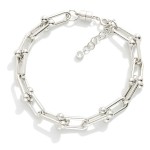 Wholesale magnetic U Link Chain Link Bracelet Gold Dipped D Extender L