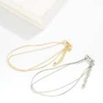 Wholesale magnetic Layered Chain Link Bracelet Gold Dipped D Extender L
