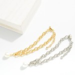 Wholesale magnetic Chain Link Bracelet Pearl Charm Gold Dipped D Extender L