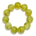 Marbled Acetate Beaded Stretch Bracelets 

- Approximately 3" D
