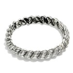 Wholesale twisted Metal Bangle Stretch Bracelet D