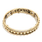 Wholesale metal Bangle Stretch Bracelet Metal Stud Accents D