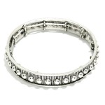 Wholesale metal Bangle Stretch Bracelet Metal Stud Accents D